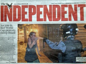 Copa cataliza protestos no Brasil, diz jornal britânico (Foto: BBC)