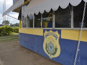 Posto da PRF em Ariquemes, RO (Foto: Franciele do Vale/G1)