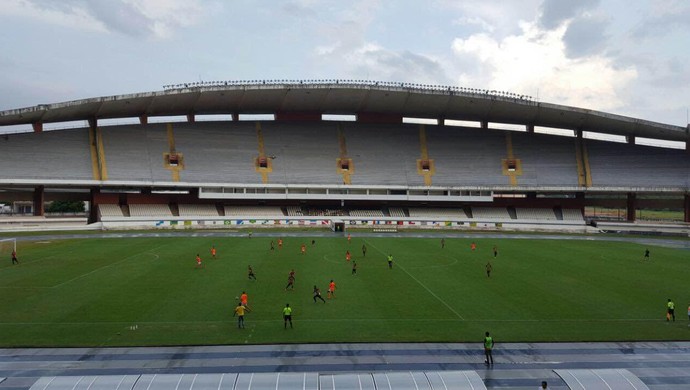 Castanhal derrotou o Carajás nesta segunda-feira, dia 31 (Foto: Brenno Rayol/GloboEsporte.com)