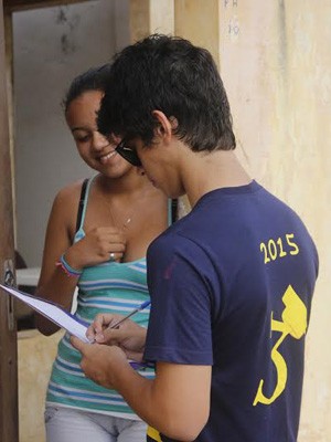 Alunos fizeram uma análise da população de Tutoia (Foto: Divulgação/ Colégio Marista Araçagy)