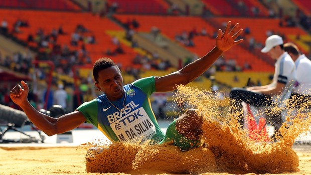 mundial de atletismo Mauro vinícius da silva duda salto em distância (Foto: Agência Getty Images)