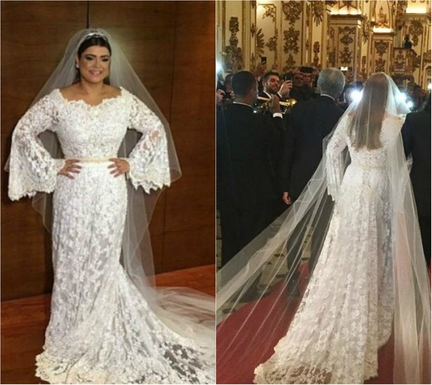 Vestidode noiva de Preta Gil (Foto: Reprodução do Instagram e Divulgação)