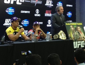 Lyoto Machida, José Aldo e Marshall Zelaznik MMA UFC (Foto: Carlos Ozório)