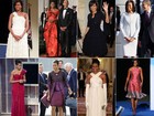 Veja alguns dos looks mais famosos de Michelle Obama e vote no seu favorito