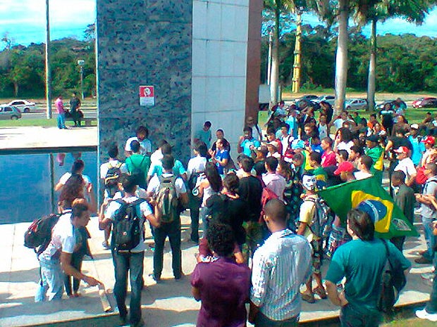 protesto do MPL em Salvador (Foto: Lílian Marques/ G1)