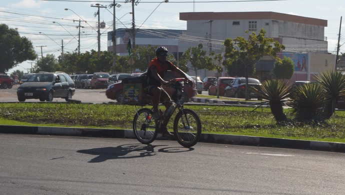 Claudio Rodrigues; aventureiro;bicicleta;roraima (Foto: Bruno Willemon) Claudio Rodrigues; aventureiro;bicicleta;roraima (Foto: Bruno Willemon)