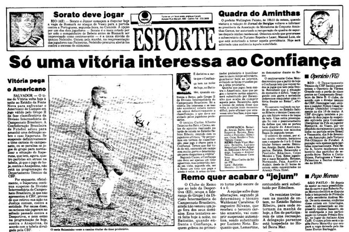 Confiança x Remo (Foto: Jornal de Sergipe)