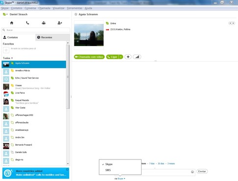 screenshot de Skype