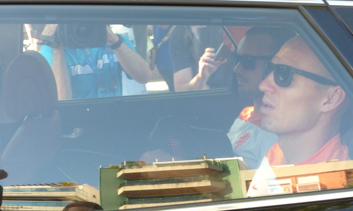 Sneijder e Robben (Foto: Bernardo Eyng) Sneijder e Robben (Foto: Bernardo Eyng)