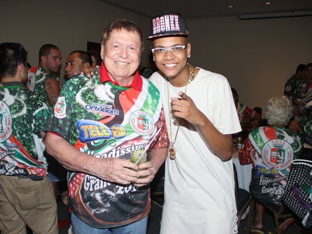 Boni e MC Duduzinho em evento no Rio (Foto: Divulgação)