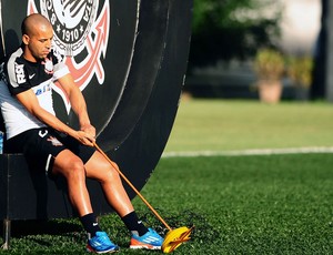 Emerson treino Corinthians (Foto: Marcos Ribolli / Globoesporte.com)
