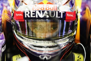 Sebastian Vettel no treino classificatório do GP do Bahrein de 2014 (Foto: Getty Images)