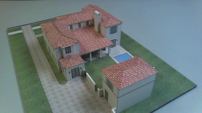 Maquete construída de papel em impressão 3D (Foto: Divulgação/Mcor)