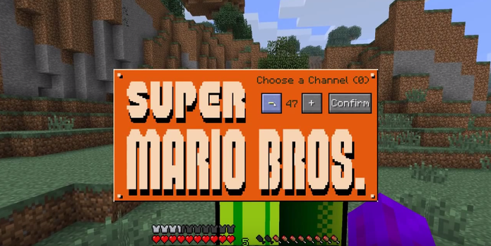 Mod de Super Mario Bros.para Minecraft (Foto: Reprodução / YouTube) Mod de Super Mario Bros.para Minecraft (Foto: Reprodução / YouTube)