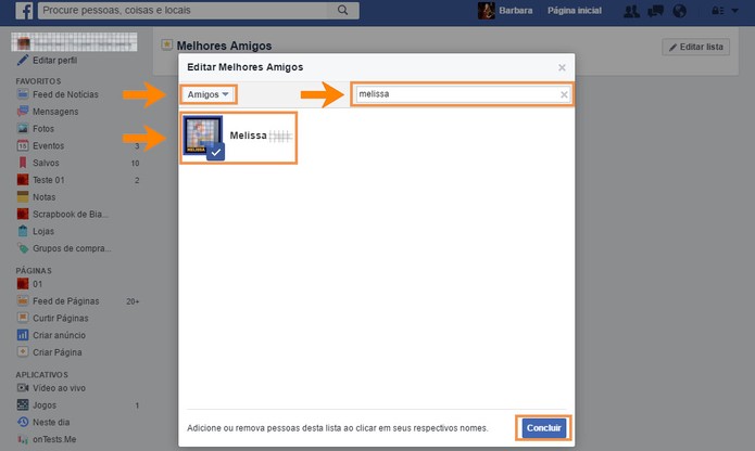 Adicione seus contatos na lista de melhores amigos do Facebook (Foto: Reprodução/Barbara Mannara) (Foto: Adicione seus contatos na lista de melhores amigos do Facebook (Foto: Reprodução/Barbara Mannara)) Adicione seus contatos na lista de melhores amigos do Facebook (Foto: Reprodução/Barbara Mannara) (Foto: Adicione seus contatos na lista de melhores amigos do Facebook (Foto: Reprodução/Barbara Mannara))