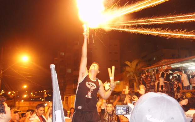 torcida do Corinthians, em João Pessoa, na Paraíba (Foto: Larissa Keren)