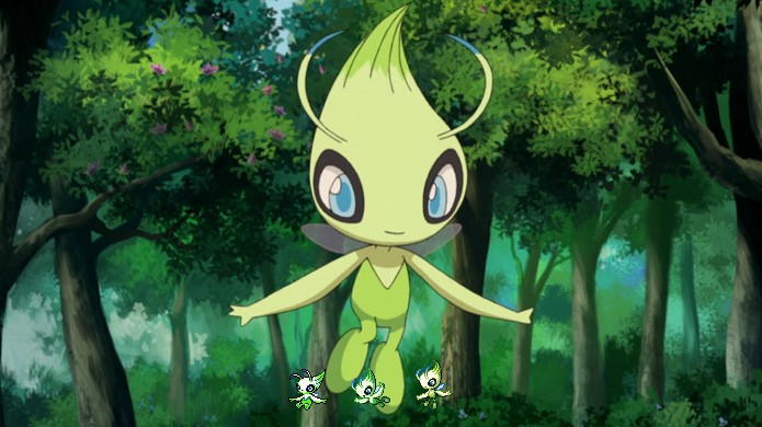 Com uma aura semelhante à de Mew, Celebi foi um dos lendários importantes de Pokémon Gold & Silver (Foto: Reprodução/Rafael Monteiro)