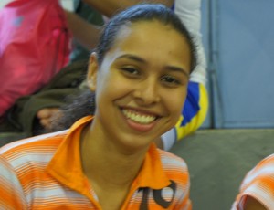 Thalita Goulart, atleta da Asdericel, que está participando de competição em João Pessoa (Foto: Larissa Keren)