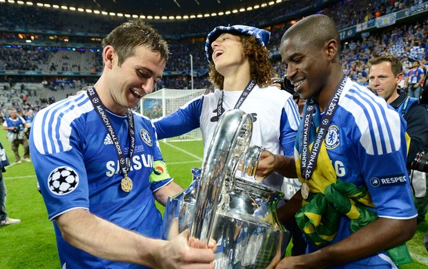 Lampard David Luiz e Ramires Chelsea (Foto: Reuters)