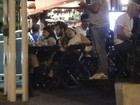 Bruno Gagliasso e Giovanna Ewbank  jantam juntos no Rio