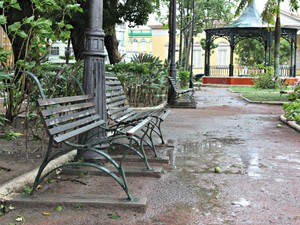 Praça Dom Pedro II (Foto: Adneison Severiano/G1 AM)