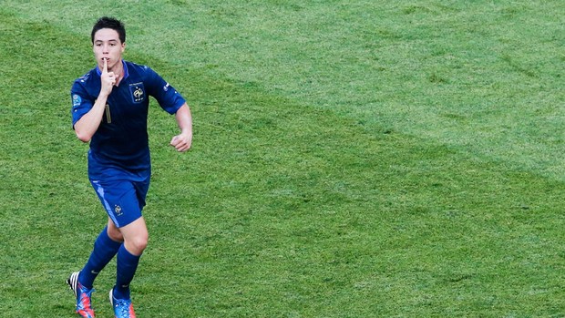 nasri frança gol inglaterra eurocopa (Foto: Agência Reuters)