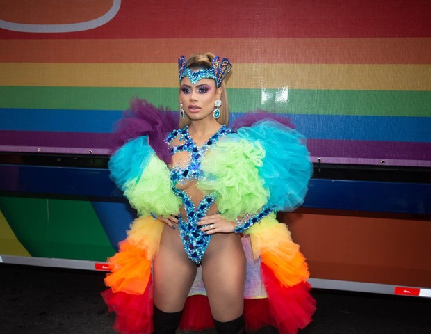 Lexa na Parada do Orgulho LGBT+ (Foto: Amauri Nehn/Brazil News)