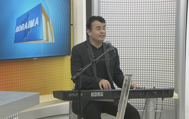 Músico se apresentou no Roraima TV (Foto: Roraima TV)