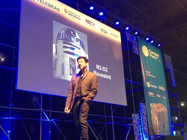 Grant Imahara, engenheiro que ajudou a criar o robô R2D2, de &#39;Star wars&#39; (Foto: Helton Simões Gomes / G1)