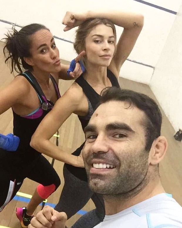 Grazi e Francisca Pinto treinam com Chico Salgado (Foto: Reprodução / Instagram)