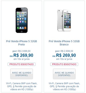 Site da TIM exibe preço do novo iPhone (Foto: Reprodução)