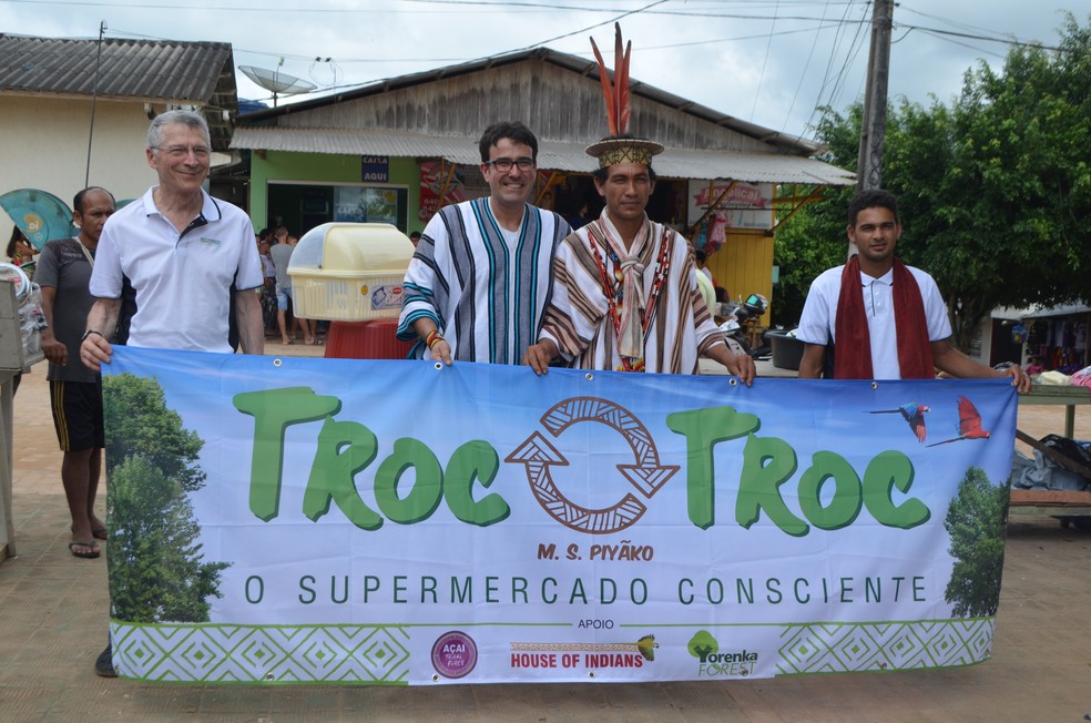 Troco Troc foi inaugurado no município de Marechal Thaumaturgo, no interior do Ace (Foto: Anny Barbosa/G1)