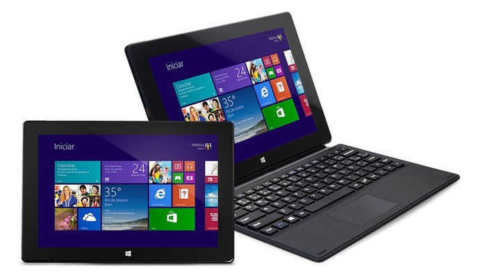 Notebook com design 2 em 1 oferece Windows 10 e processador Atom (Foto: Divulgação/Daten)