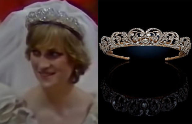 Pela primeira vez, tiara usada por Princesa Diana será exibida (Foto: reprodução/ YouTube/ People/ SOTHEBY'S)