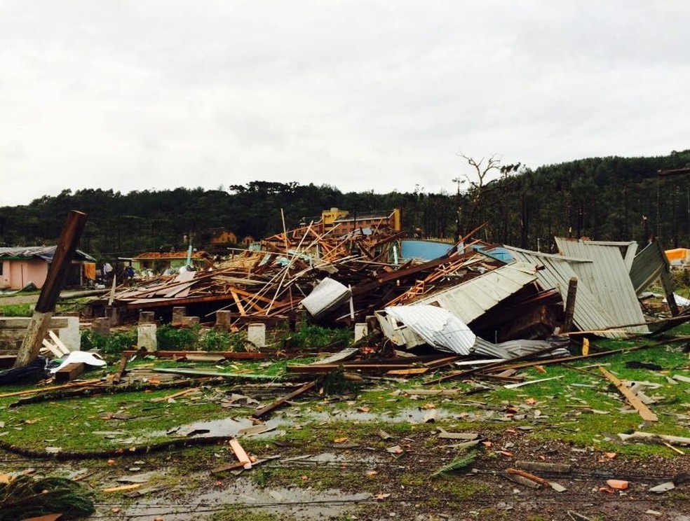 Mais de 11 mil pessoas estão fora de casa no Rio Grande do Sul devido ao mau tempo (Foto: Defesa Civil/Divulgação)