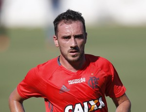 Mancuello no treino do Flamengo na Gávea (Foto: Gilvan de Souza / Flamengo)