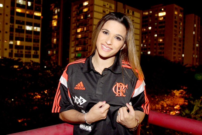 Jade Barbosa ginástica Flamengo (Foto: Gilvan de Souza / FlaImagem)