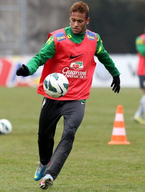 Neymar treino da seleção (Foto: Wander Roberto / Vipcomm)