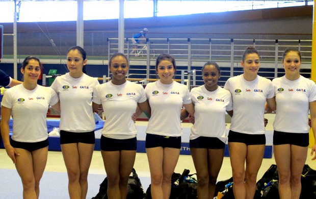 Equipe pré-selecionada de ginástica para Londres (Foto: Lydia Gismondi / Globoesporte.com)