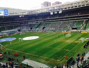 Polêmica sobre o gramado reacende problemas entre Palmeiras e WTorre