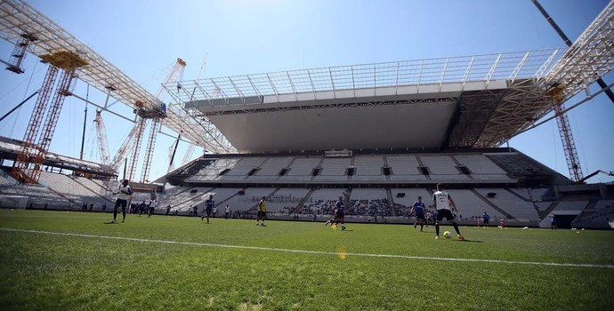 Arena Corinthians, treino Corinthians (Foto: Marcos Ribolli)