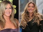 Jennifer Aniston diz a site que inveja cabelo de Bündchen: 'Extraordinário'