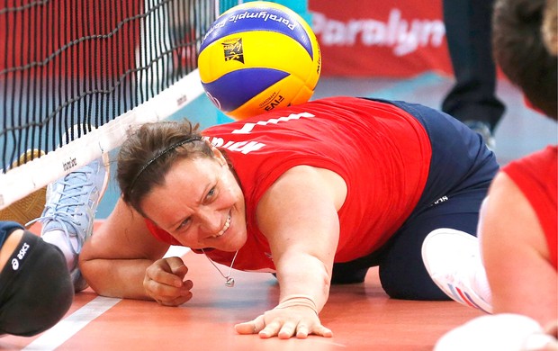 Martine Wright, jogadora britânica do vôlei sentado, Paralimpíadas 2012 (Foto: Reuters) Martine Wright, jogadora britânica do vôlei sentado, Paralimpíadas 2012 (Foto: Reuters)