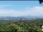 Morador flagra queda de balão na zona oeste de São José dos Campos