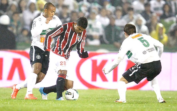 Casemiro do São Paulo na partida contra o Coritiba (Foto: Hedeson Alves / Vipcomm)