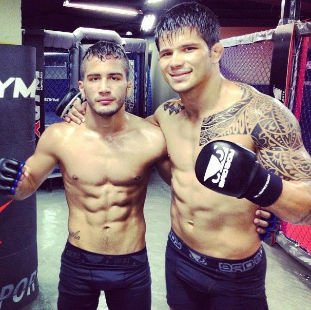 Gabriel Silva e Erick Silva após treinos pesados na X-Gym (Foto: Reprodução/Instagram)