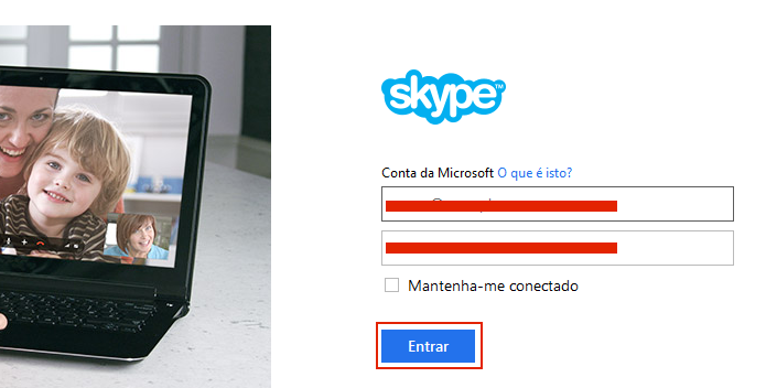 Fazendo login com a Conta Microsoft (Foto: Reprodução/Edivaldo Brito)