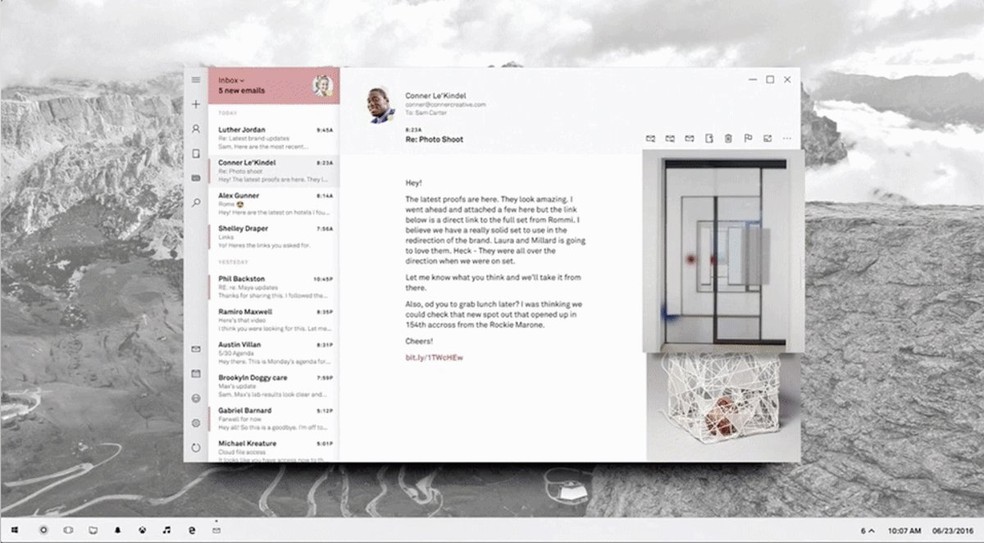 Nova interface do Windows 10 (Foto: Reprodução/Twitter)