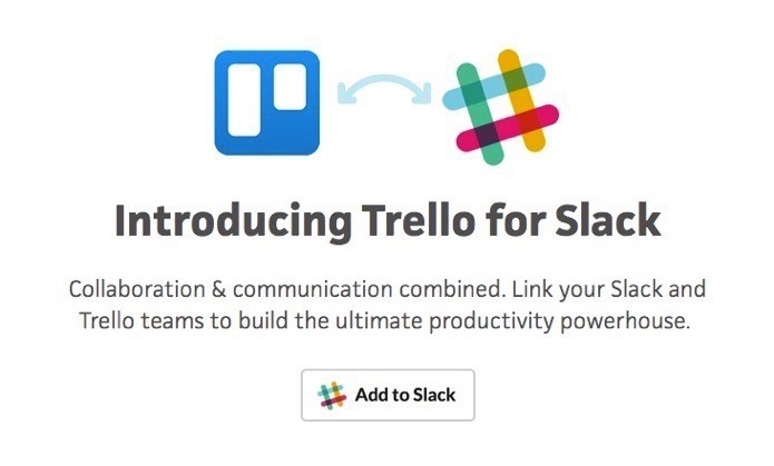 trello slack integration free