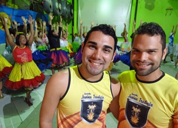 Rodrigo e Augusto toparam desafio. (Foto: Luna Markman/ G1)